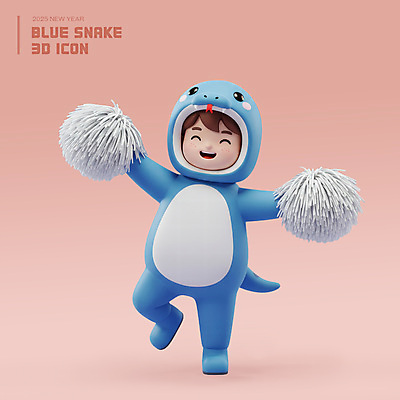 전신 PSD 편집이미지 여자 분홍색 응원 새해 3D캐릭터 한명 웃음 들기 성인 3D 응원수술 다리들기 성인여자한명만 2025년 동물옷 을사년 편집3D 푸른뱀 캐릭터 1 옷 컬러 모션 표정 사람 응원용품 뱀 연도 디지털합성 여자한명만 성인여자만 파일형식