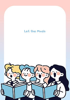 모양 여자 남자 교복 분홍색 하늘색 음표 일러스트 노래 청소년 미소 들기 여러명 상반신 기쁨 악보 그라데이션 합창단 십대만 카피스페이스 국내일러스트 AI파일 기호 옷 감정 음악 컬러 다수 모션 표정 사람 파란색 공백 그룹 합창 파일형식 벡터