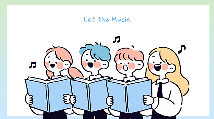 여자 남자 교복 하늘색 음표 일러스트 노래 청소년 미소 들기 여러명 상반신 연두색 사각형 기쁨 악보 그라데이션 합창단 십대만 국내일러스트 AI파일 도형 기호 옷 감정 음악 다수 모션 표정 사람 초록색 파란색 그룹 합창 파일형식 벡터