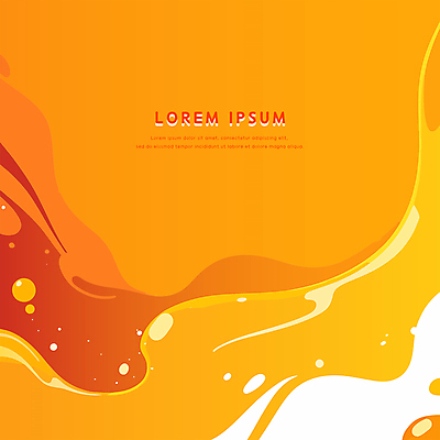 물결 백그라운드 일러스트 사람없음 주황색 거품 흐름 액체 질감 웨이브 시럽 광택 국내일러스트 AI파일 컬러 컨셉 파일형식 벡터