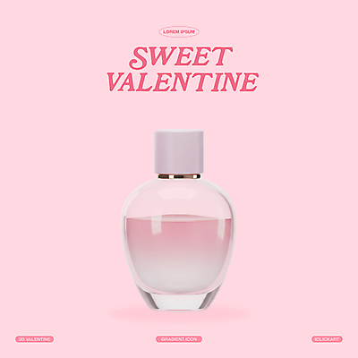 PSD 아이콘 기념일 분홍색 발렌타인데이 선물 사랑 사람없음 3D아이콘 3D 로맨틱 향수 엘리먼트 편집3D 감정 컬러 컨셉 데이이벤트 이벤트 화장품 디지털합성 파일형식