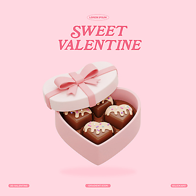 PSD 아이콘 기념일 리본 분홍색 발렌타인데이 선물 사랑 사람없음 3D아이콘 3D 초콜릿 로맨틱 하트상자 엘리먼트 편집3D 감정 컬러 컨셉 데이이벤트 디저트 이벤트 상자 디지털합성 파일형식