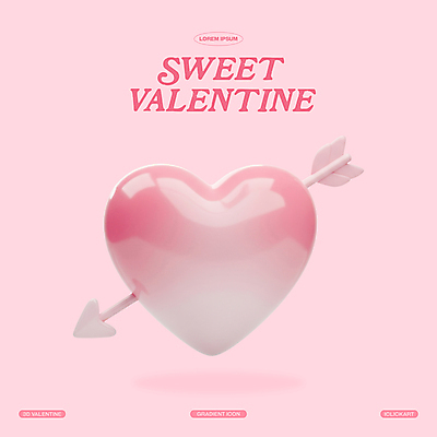 PSD 아이콘 기념일 분홍색 화살 발렌타인데이 선물 사랑 사람없음 3D아이콘 3D 로맨틱 하트 그라데이션 엘리먼트 편집3D 모양 감정 컬러 컨셉 데이이벤트 이벤트 디지털합성 파일형식