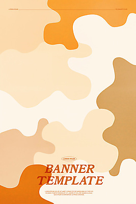 PSD 배너 일러스트 추상 수채화 사람없음 갈색 미니멀 국내일러스트 컬러 무늬 파일형식