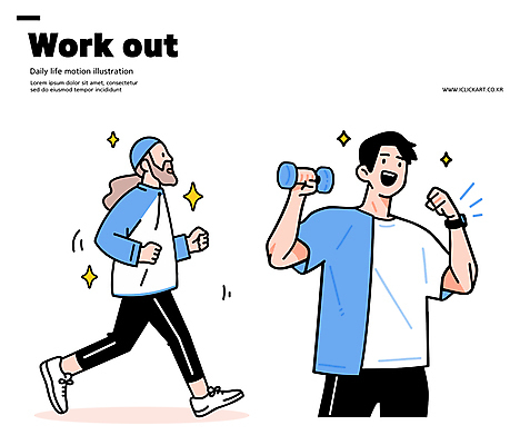 남자 일러스트 근육 건강 웃음 들기 성인 두명 파란색 반짝임 달리기 손들기 아령 웨이트트레이닝 손목시계 활기 성인남자만 일러캐릭터 AI파일 캐릭터 시계 컬러 컨셉 장신구 모션 표정 사람 운동 남자만 성인만 파일형식 벡터