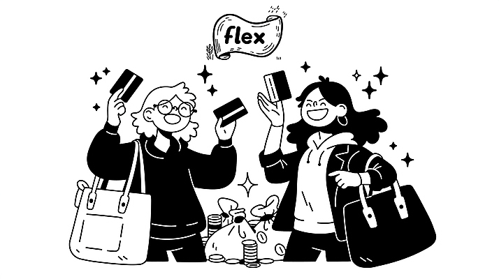 여자 돈 가방 일러스트 그림자 미소 들기 성인 두명 반짝임 쇼핑 검은색 신용카드 유머 지갑 돈자루 라인아트 즐거움 구도 동전탑 성인여자만 안경낌 플렉스 국내일러스트 AI파일 잡화 감정 안경 선 컬러 모션 표정 사람 금융 쌓기 동전 재산 신조어 여자만 성인만 파일형식 벡터