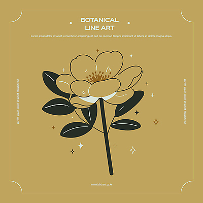 꽃 잎 일러스트 사람없음 반짝임 갈색 빈티지 라인아트 보테니컬아트 국내일러스트 AI파일 식물 선 컬러 컨셉 모션 파일형식 벡터
