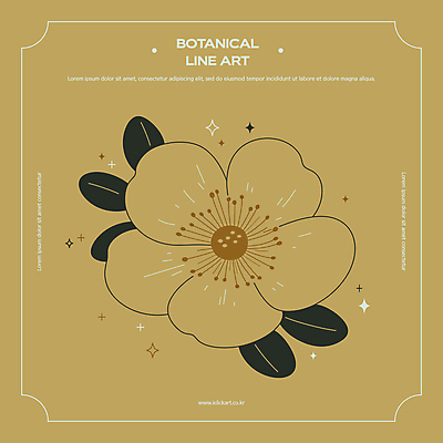 꽃 잎 일러스트 사람없음 반짝임 갈색 빈티지 라인아트 보테니컬아트 국내일러스트 AI파일 식물 선 컬러 컨셉 모션 파일형식 벡터