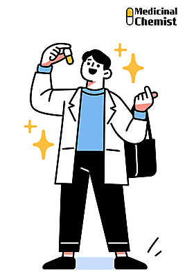 남자 가방 일러스트 한명 미소 들기 성인 반짝임 알약 실험복 실험실 연구원 성인남자한명만 신약개발 국내일러스트 AI파일 직업 1 잡화 모션 표정 실험 사람 약 가운 개발 남자한명만 성인남자만 파일형식 벡터 신약_의학