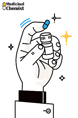 손 일러스트 미소 들기 신체부위 반짝임 알약 약병 신약개발 국내일러스트 AI파일 모션 표정 사람 약 개발 병_담는 파일형식 벡터 신약_의학