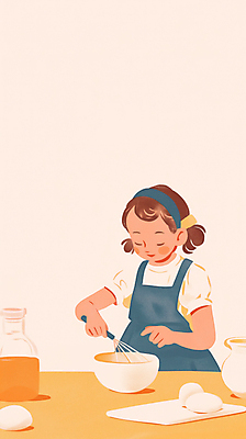JPG 그릇 여자 어린이 일러스트 도마 요리 한명 미소 소녀 귀여움 주방 요리사 앞치마 잡기 체험 병 거품기 섞기 열심 요리교실 소녀한명만 국내일러스트 AI일러스트 AI콘텐츠 직업 1 식기 컨셉 모션 주방용품 수업 표정 사람 여자한명만 소녀만 파일형식