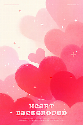 PSD 분홍색 일러스트 수채화 따뜻함 발렌타인데이 사랑 사람없음 반짝임 하트백그라운드 감성 국내일러스트 감정 컬러 백그라운드 컨셉 모션 데이이벤트 하트 파일형식