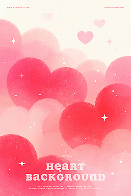 PSD 분홍색 일러스트 수채화 따뜻함 발렌타인데이 사랑 사람없음 반짝임 하트백그라운드 감성 국내일러스트 감정 컬러 백그라운드 컨셉 모션 데이이벤트 하트 파일형식