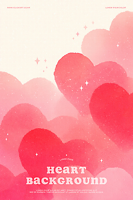PSD 분홍색 일러스트 수채화 따뜻함 발렌타인데이 사랑 사람없음 반짝임 하트백그라운드 감성 국내일러스트 감정 컬러 백그라운드 컨셉 모션 데이이벤트 하트 파일형식