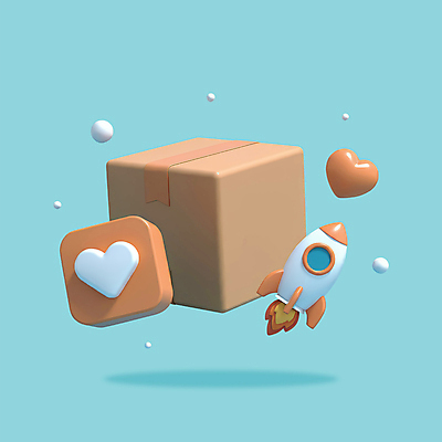 PSD 아이콘 사람없음 쇼핑 3D아이콘 3D 사각형 로켓 운송업 하트 원형 배송 택배상자 모양 도형 산업 상자 디지털합성 택배 파일형식