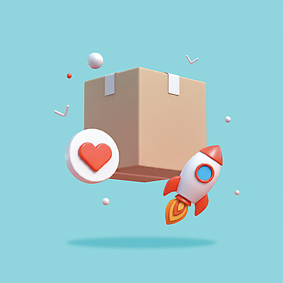 PSD 아이콘 사람없음 쇼핑 3D아이콘 3D 로켓 운송업 하트 원형 배송 택배상자 모양 도형 산업 상자 디지털합성 택배 파일형식