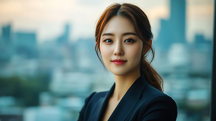 JPG 편집이미지 여자 회사 한명 미소 정장 상반신 성인 도시풍경 비즈니스우먼 의료성형뷰티 성인여자한명만 편집실사 AI인물포토 AI콘텐츠 1 옷 비즈니스 표정 사람 풍경 도시 직장인 CG 여자한명만 성인여자만 파일형식 AI포토