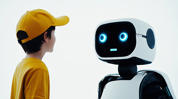 JPG 편집이미지 남자 어린이 한명 사람 소년 상반신 귀여움 로봇 캡모자 소년한명만 AI_인공지능 편집실사 배달로봇 AI포토 AI인물포토 AI콘텐츠 모자_잡화 1 컨셉 CG 남자한명만 소년만 파일형식