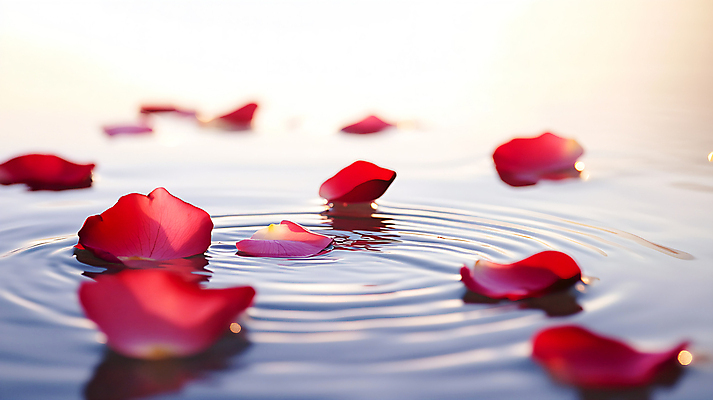 JPG 편집이미지 꽃잎 물결 사람없음 장미 수면 부드러움 편집실사 AI포토 AI콘텐츠 꽃 물 감각 CG 파일형식
