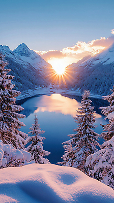 JPG 나무 구름 편집이미지 호수 해외여행 설경 자연 하늘 사람없음 햇빛 반사 일출 눈 겨울여행 스위스 쌓인눈 설산 편집실사 AI포토 AI콘텐츠 자연요소 식물 해외 유럽 여행 겨울 날씨 산 풍경 태양 노을 CG 생태계 파일형식