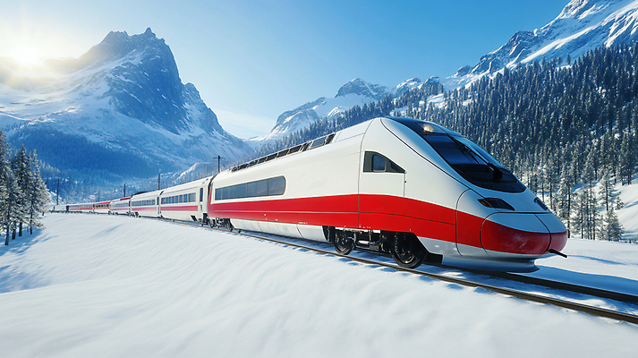 JPG 나무 편집이미지 해외여행 설경 자연 사람없음 햇빛 기찻길 기차 눈 겨울여행 스위스 쌓인눈 설산 편집실사 AI포토 AI콘텐츠 자연요소 식물 해외 유럽 육상교통 여행 겨울 날씨 산 대중교통 풍경 태양 CG 생태계 파일형식