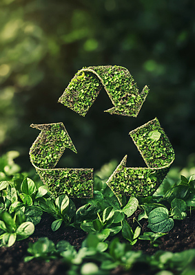 JPG 식물 편집이미지 밭 이끼 사람없음 초록색 자연보호 재활용 심볼 에코 친환경 재활용표시 편집실사 AI컴퓨터그래픽 AI콘텐츠 컬러 농업 자연 표시 환경 보호 CG 파일형식