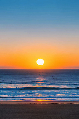 JPG 편집이미지 바다 자연 하늘 해변 사람없음 햇빛 태양 일출 편집실사 AI포토 AI콘텐츠 자연요소 노을 CG 생태계 파일형식