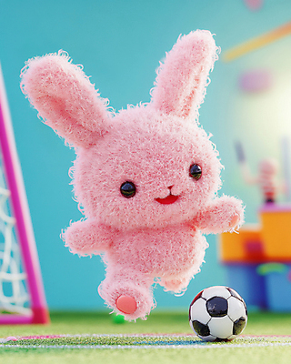 JPG 편집이미지 다이어트 축구공 새해 사람없음 토끼 축구장 디지털합성 축구골대 토끼인형 공차기 편집실사 AI컴퓨터그래픽 AI콘텐츠 인형 공 축구용품 포유류 스포츠시설 모션 건강 반려동물 축구 골대 CG 파일형식