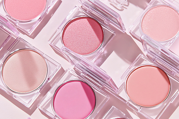 JPG 편집이미지 분홍색 사람없음 빛 뷰티 볼터치 아이섀도 편집실사 AI포토 AI콘텐츠 컬러 화장 화장품 CG 파일형식