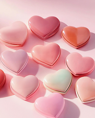 JPG 편집이미지 분홍색 사람없음 뷰티 화장품 하트 편집실사 AI포토 AI콘텐츠 모양 컬러 CG 파일형식