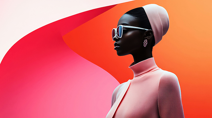 JPG 모델 편집이미지 모자 여자 한명 상반신 성인 선글라스 귀걸이 다홍색 하이패션 의료성형뷰티 성인여자한명만 편집실사 AI인물포토 AI콘텐츠 1 잡화 패션 안경 컬러 장신구 사람 CG 여자한명만 성인여자만 파일형식 AI포토