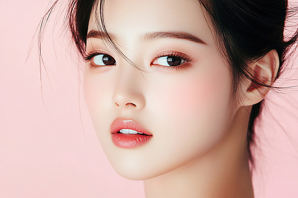 JPG 편집이미지 여자 얼굴 분홍색 한명 상반신 성인 화장 봄 의료성형뷰티 성인여자한명만 편집실사 AI인물포토 AI콘텐츠 1 계절 컬러 사람 신체부위 뷰티 CG 여자한명만 성인여자만 파일형식 AI포토