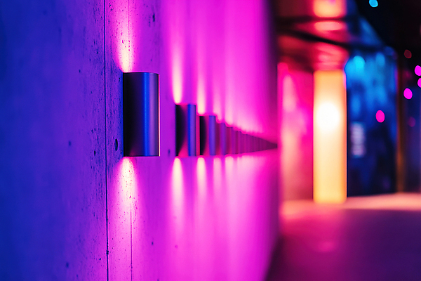 JPG 편집이미지 벽 조명 실내 사람없음 빛 컬러풀 분위기 보케 네온아트 편집실사 AI포토 AI콘텐츠 컬러 컨셉 내부 CG 네온 파일형식