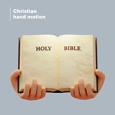 PSD 편집이미지 손 기독교 들기 신체부위 책 3D 성경 신성 편집3D 종교 종교용품 모션 사람 디지털합성 파일형식