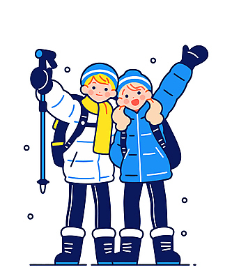 전신 커플 여자 남자 겨울 일러스트 청소년 털모자 웃음 들기 두명 파란색 손들기 목도리 눈 익스트림스포츠 등산복 등산가방 등산스틱 십대만 일러캐릭터 AI파일 자연요소 캐릭터 모자_잡화 잡화 옷 계절 스포츠 컬러 가방 관계 모션 날씨 표정 사람 등산 등산용품 파일형식 벡터