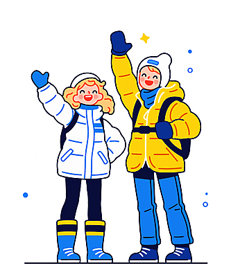 전신 커플 여자 남자 겨울 일러스트 털모자 웃음 성인 두명 파란색 반짝임 목도리 눈 잡기 익스트림스포츠 등산복 주머니손 손인사 등산가방 성인만 일러캐릭터 AI파일 자연요소 캐릭터 모자_잡화 잡화 옷 계절 스포츠 컬러 가방 관계 모션 날씨 표정 사람 등산 인사 파일형식 벡터