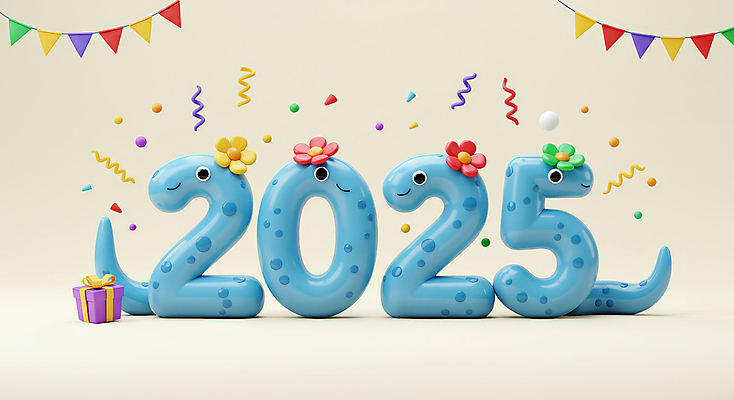 JPG 편집이미지 꽃 하늘색 새해 3D캐릭터 타이포그라피 사람없음 파란색 선물상자 숫자 파티 귀여움 입체 꽃가루 가랜드 2025년 을사년 편집3D 푸른뱀 푸른뱀캐릭터 AI컴퓨터그래픽 AI콘텐츠 식물 문자 캐릭터 컬러 컨셉 선물 이벤트 상자 3D 뱀 가루 연도 파티용품 뱀캐릭터 파일형식