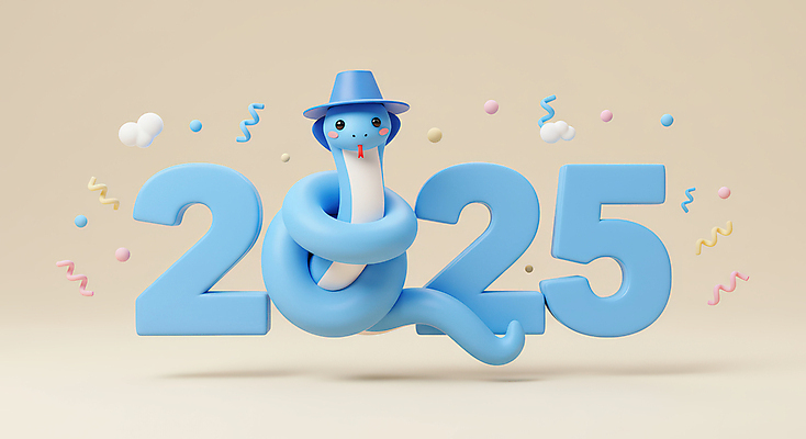 JPG 구름 편집이미지 하늘색 새해 3D캐릭터 타이포그라피 사람없음 숫자 귀여움 입체 꽃가루 2025년 을사년 편집3D 푸른뱀 푸른뱀캐릭터 AI컴퓨터그래픽 AI콘텐츠 갓모자 자연요소 문자 캐릭터 모자_잡화 컨셉 전통소품 파란색 3D 뱀 가루 연도 뱀캐릭터 파일형식