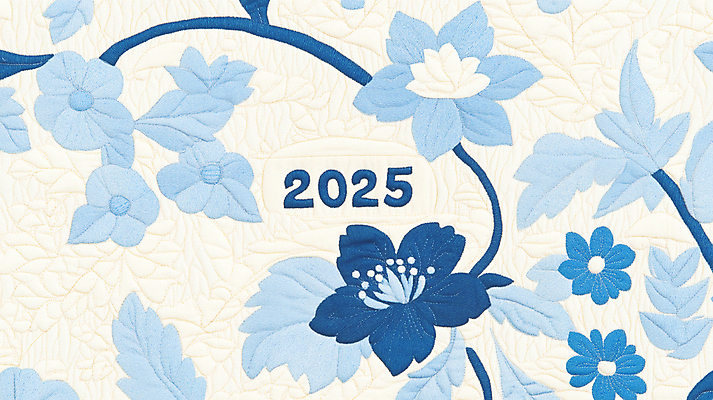 JPG 편집이미지 꽃 잎 사람없음 파란색 봄 자수 퀼트 2025년 을사년 편집실사 AI포토 AI콘텐츠 식물 계절 컬러 연도 CG 파일형식