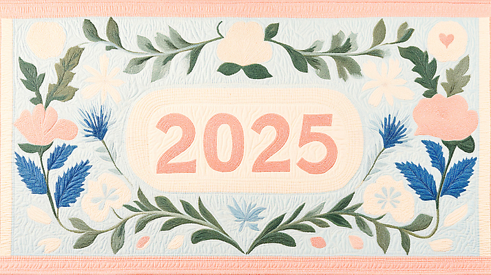 JPG 편집이미지 꽃 분홍색 사람없음 봄 풀잎 자수 HELLO 퀼트 2025년 을사년 편집실사 AI포토 AI콘텐츠 식물 계절 컬러 잎 인사 풀_식물 연도 CG 파일형식