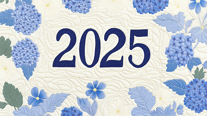 JPG 편집이미지 꽃 잎 사람없음 파란색 봄 자수 퀼트 2025년 을사년 편집실사 AI포토 AI콘텐츠 식물 계절 컬러 연도 CG 파일형식