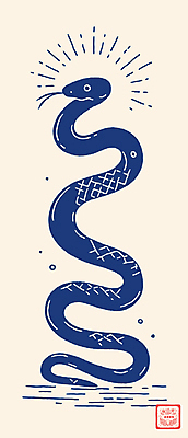 디자인 곡선 일러스트 사람없음 2025년 을사년 국내일러스트 푸른뱀 AI파일 선 뱀 연도 파일형식 벡터