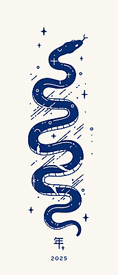 디자인 곡선 일러스트 사람없음 반짝임 2025년 을사년 국내일러스트 푸른뱀 AI파일 선 모션 뱀 연도 파일형식 벡터