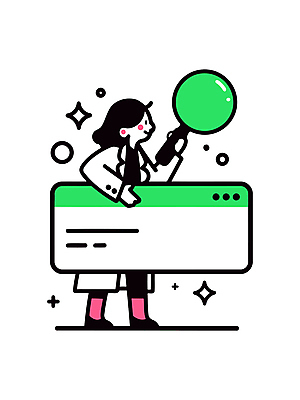 전신 여자 일러스트 돋보기 아이디어 한명 미소 들기 성인 반짝임 관찰 실험복 호기심 검색창 성인여자한명만 국내일러스트 AI파일 1 감정 컨셉 모션 표정 사람 가운 여자한명만 성인여자만 파일형식 벡터