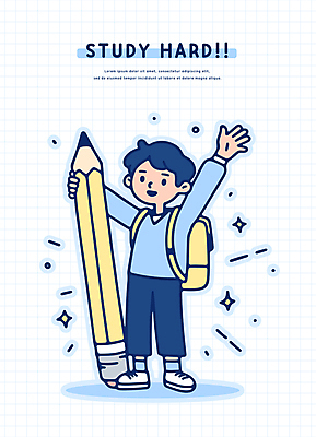 전신 학생 남자 일러스트 청소년 책가방 한명 반짝임 손들기 만세 잡기 지우개연필 열공 십대남자한명만 국내일러스트 AI파일 1 가방 모션 사람 학습 연필 남자한명만 십대남자만 파일형식 벡터