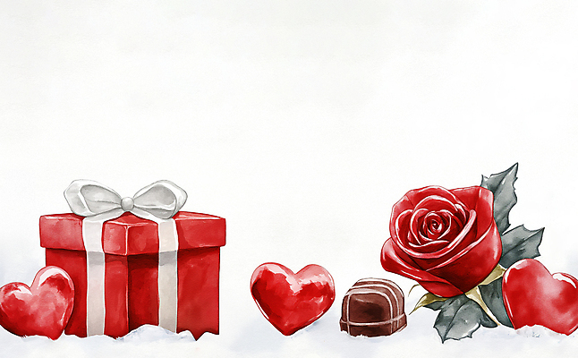 JPG 리본 일러스트 화이트데이 수채화 발렌타인데이 사람없음 빨간색 선물상자 장미 초콜릿 빈티지 카피스페이스 국내일러스트 AI일러스트 AI콘텐츠 꽃 컬러 컨셉 데이이벤트 디저트 선물 상자 공백 파일형식