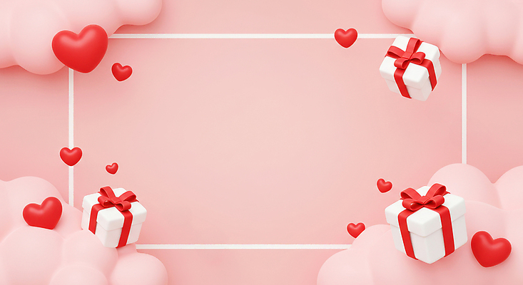 JPG 구름 편집이미지 분홍색 화이트데이 프레임 발렌타인데이 사랑 사람없음 선물상자 3D 하트 카피스페이스 편집3D AI컴퓨터그래픽 AI콘텐츠 자연요소 모양 감정 컬러 데이이벤트 선물 상자 공백 디지털합성 파일형식