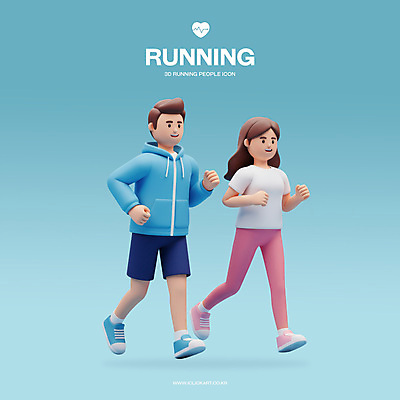 전신 PSD 편집이미지 부부 여자 남자 하늘색 함께함 건강 성인 두명 운동복 달리기 조깅 3D 에너지 러닝 엘리먼트 성인만 편집3D 커플 옷 컨셉 모션 사람 파란색 운동 디지털합성 파일형식