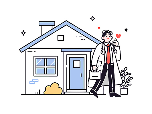 전신 남자 일러스트 청진기 주택 한명 미소 들기 성인 진료 하트 의사가운 방문 성인남자한명만 국내일러스트 방문진료 AI파일 모양 1 의학 의료기기 모션 표정 사람 건물 의사 가운 남자한명만 성인남자만 파일형식 벡터