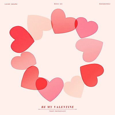 PSD 일러스트 프레임 발렌타인데이 사랑 이벤트 사람없음 빨간색 하트백그라운드 그라데이션 카피스페이스 국내일러스트 감정 컬러 백그라운드 데이이벤트 공백 하트 파일형식